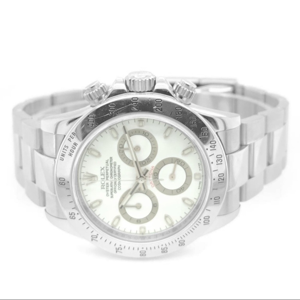 Rolex Daytona 116520 Stainless Steel White Dial